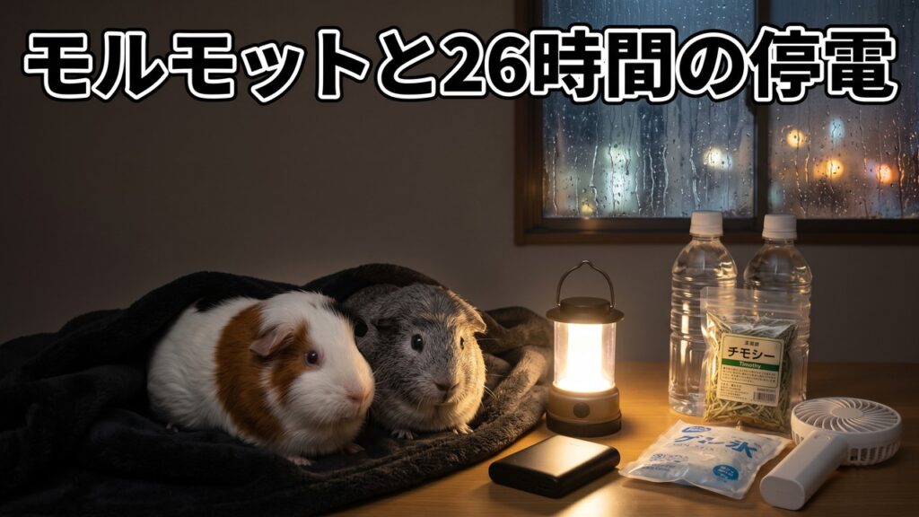 【モルモットの防災実録】26時間の停電