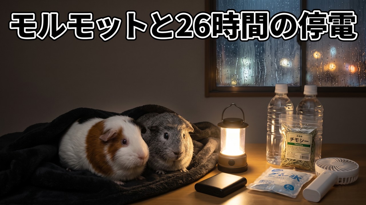 【モルモットの防災実録】26時間の停電